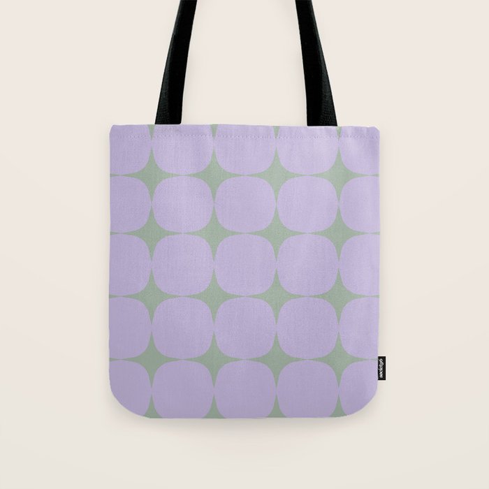 Lilac and Sage Shapes Tote Bag Gallery Image 1