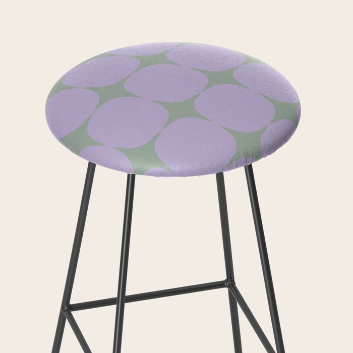 Lilac and Sage Shapes Stool Gallery Image 2