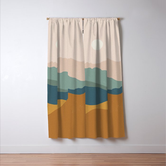 Landscape No5 Window Curtain Gallery Image 3