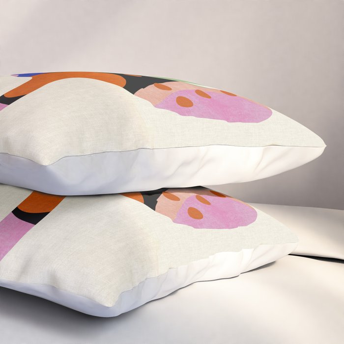 abstract whimsical flower minimal Pillow Sham Gallery Image 3