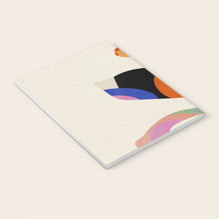 abstract whimsical flower minimal Notebook Gallery Image 3