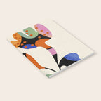 abstract whimsical flower minimal Notebook Gallery Image 2
