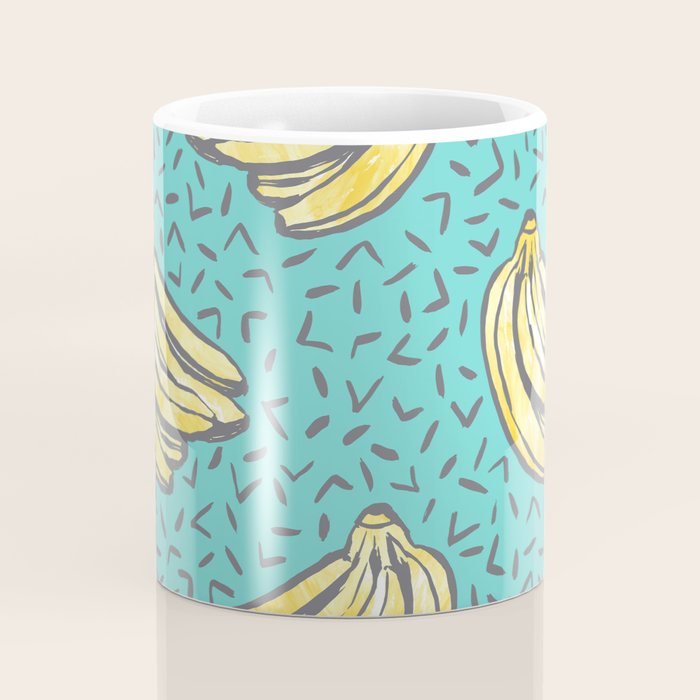 Go Bananas! (teal) Coffee Mug Gallery Image 4