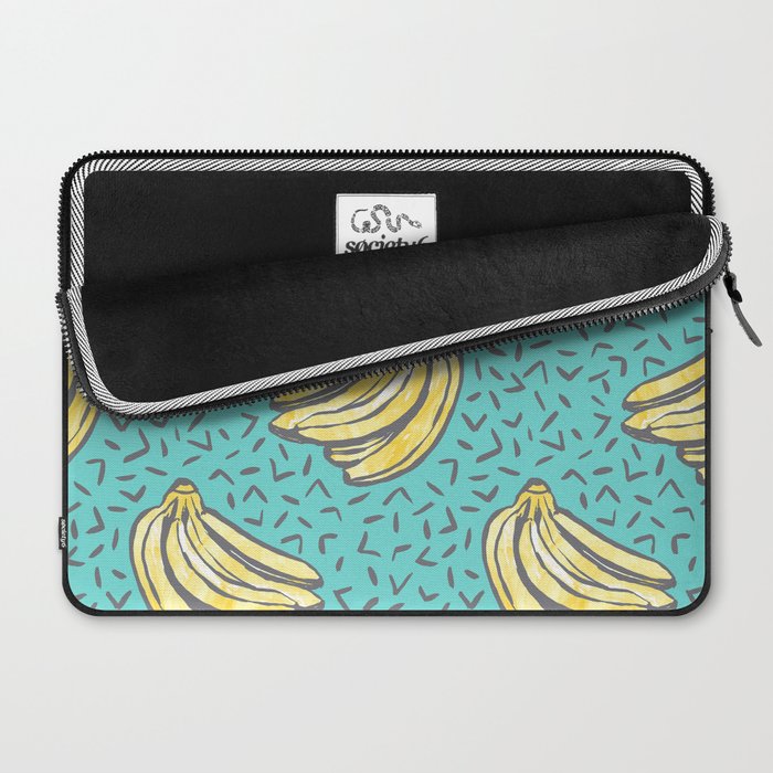 Go Bananas! (teal) Laptop Sleeve Gallery Image 2