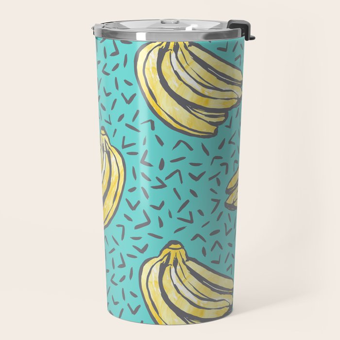 Go Bananas! (teal) Travel Mug Gallery Image 2