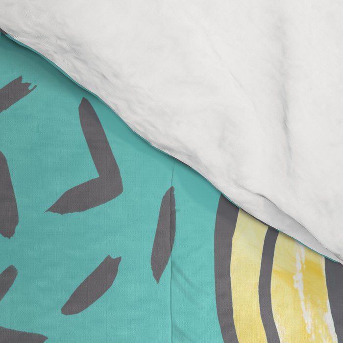 Go Bananas! (teal) Comforter Gallery Image 4