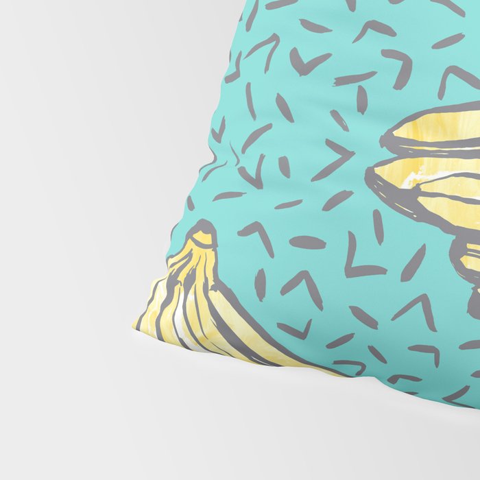 Go Bananas! (teal) Pillow Sham Gallery Image 4