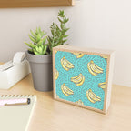 Go Bananas! (teal) Mini Art Print Gallery Image 2