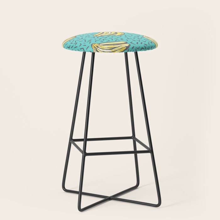 Go Bananas! (teal) Stool Gallery Image 1