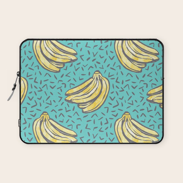 Go Bananas! (teal) Laptop Sleeve Gallery Image 1