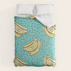 Go Bananas! (teal) Comforter Gallery Image 6