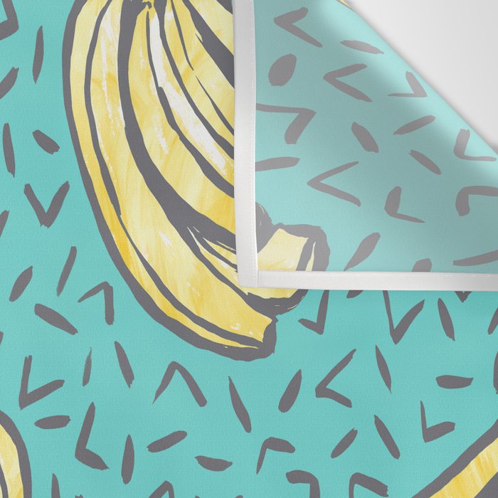 Go Bananas! (teal) Wall Tapestry Gallery Image 3