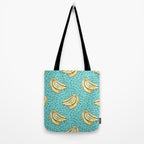 Go Bananas! (teal) Tote Bag Gallery Image 2