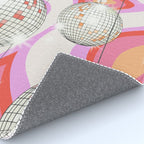 Groovy Party disco ball pink Rug Gallery Image 4