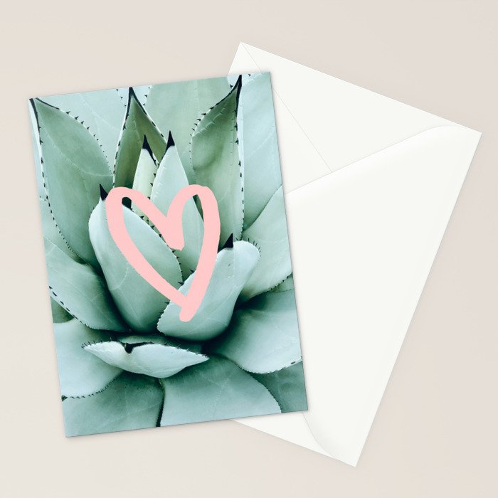 Succulent love Stationery Card Gallery Image 2