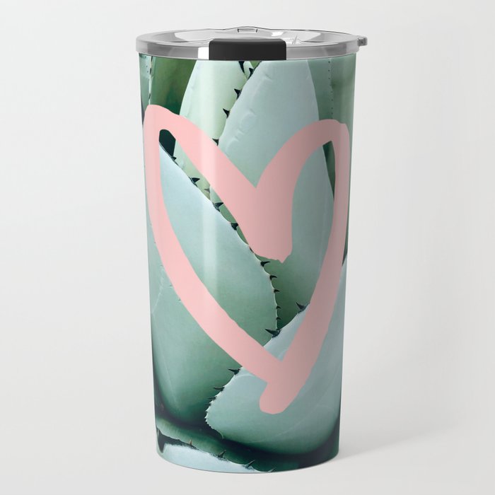 Succulent love Travel Mug Gallery Image 1