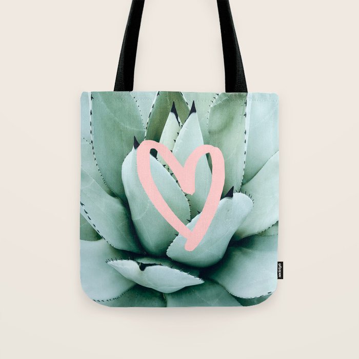 Succulent love Tote Bag Gallery Image 1