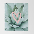 Succulent love Throw Blanket Gallery Image 2