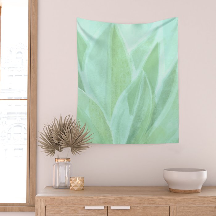 Spring Succulent Wall Tapestry Gallery Image 2