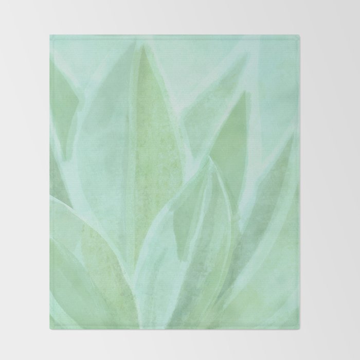 Spring Succulent Throw Blanket Gallery Image 2