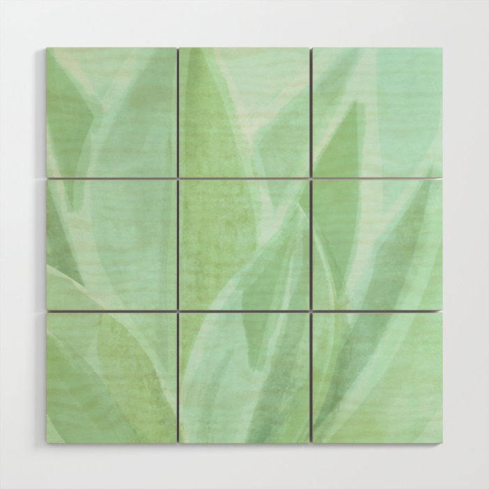 Spring Succulent Wood Wall Art Gallery Image 1