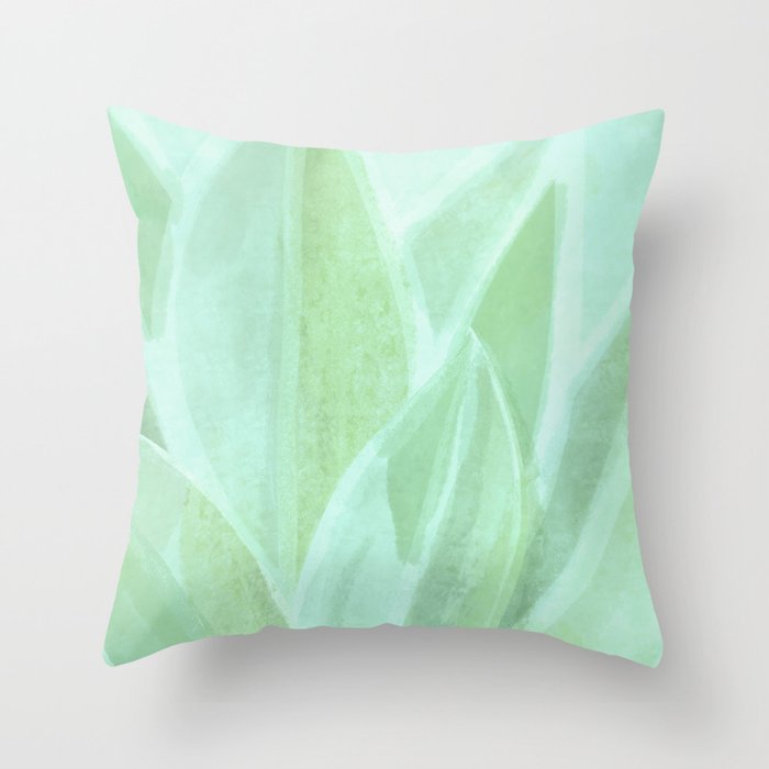 Spring Succulent Throw Pillow Gallery Image 6