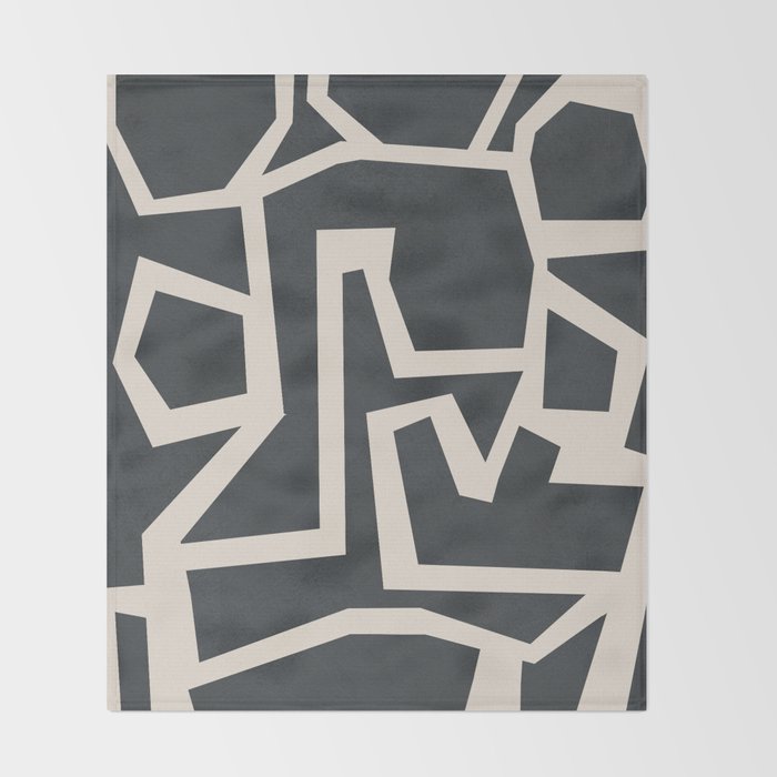 Fragmented Paths 1 Throw Blanket Gallery Image 2