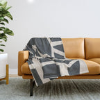 Fragmented Paths 1 Throw Blanket Gallery Image 1