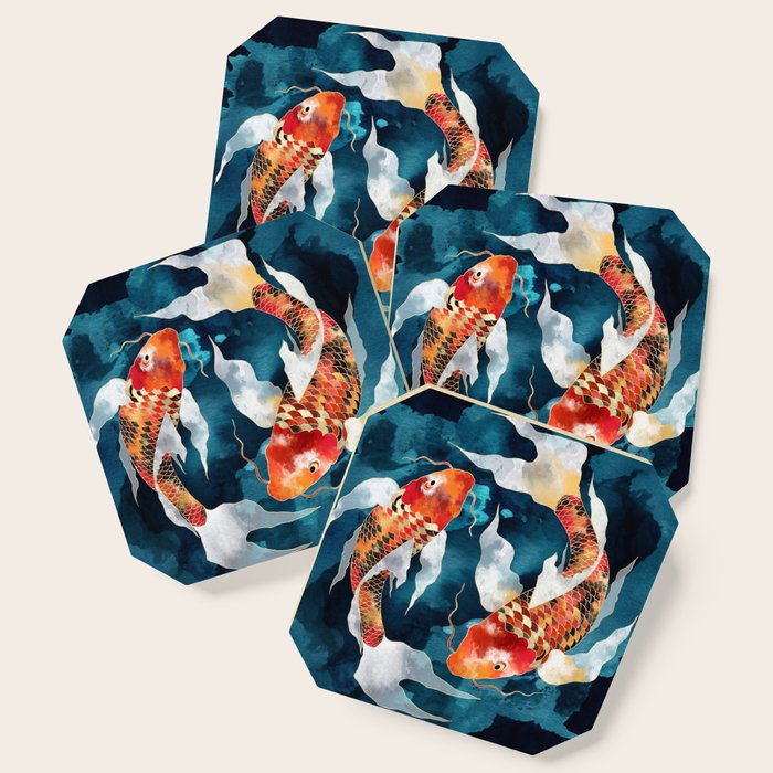 Metallic Koi II Coaster Gallery Image 1