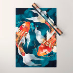 Metallic Koi II Wrapping Paper Gallery Image 1