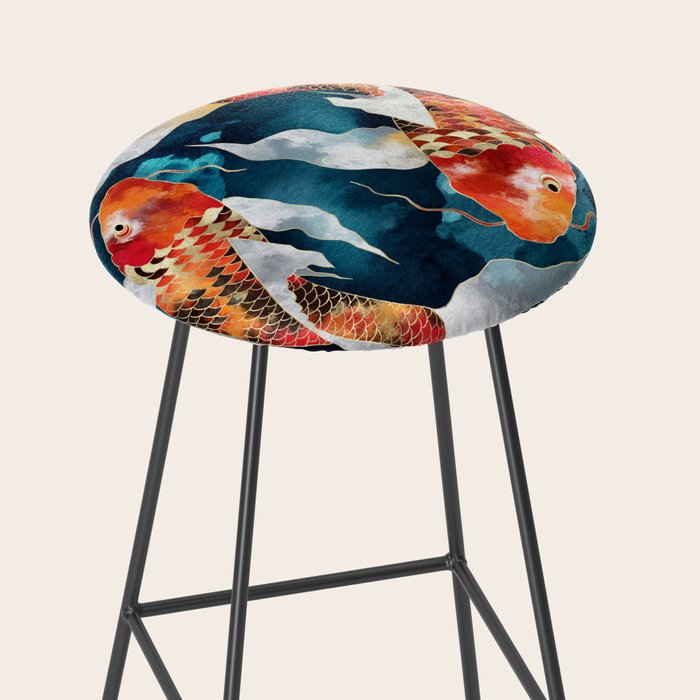 Metallic Koi II Stool Gallery Image 2