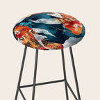 Metallic Koi II Stool Gallery Image 2