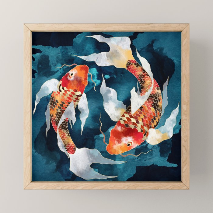 Metallic Koi II Mini Art Print Gallery Image 1