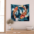 Metallic Koi II Wall Tapestry Gallery Image 2