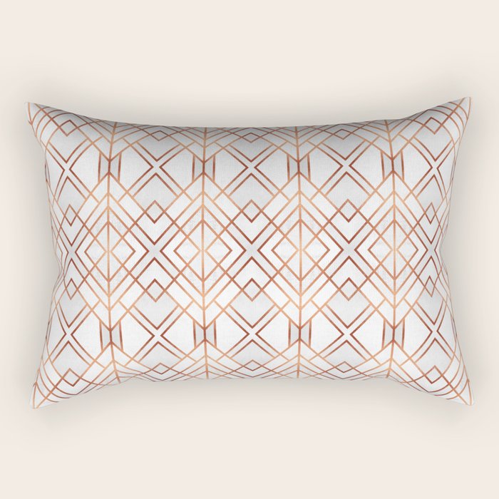 Copper Geo Rectangular Pillow Gallery Image 2