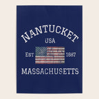 Nantucket Massachusetts Cape Cod American Flag USA Vintage Print Poster Gallery Image 4