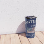 Nantucket Massachusetts Cape Cod American Flag USA Vintage Print Travel Mug Gallery Image 4