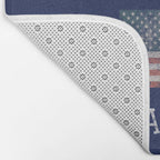 Nantucket Massachusetts Cape Cod American Flag USA Vintage Print Bath Mat Gallery Image 2