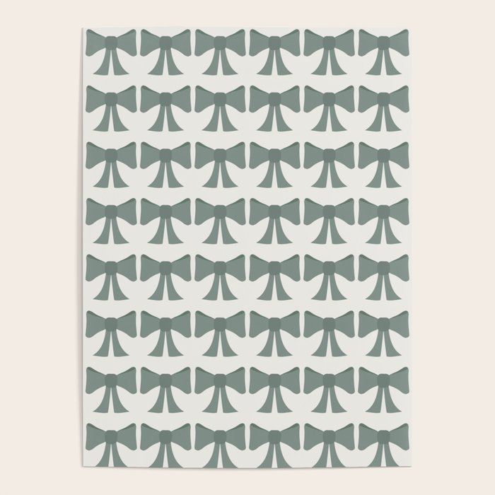 Vintage Bows II Green Poster Gallery Image 1
