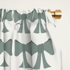 Vintage Bows II Green Window Curtain Gallery Image 2