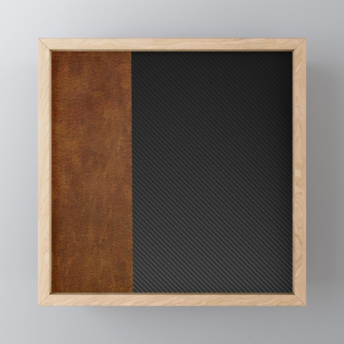 Carbon Leather Mix Mini Art Print Gallery Image 1