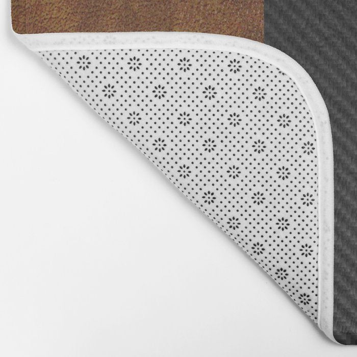 Carbon Leather Mix Bath Mat Gallery Image 2