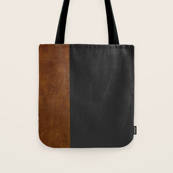 Carbon Leather Mix Tote Bag Gallery Image 1