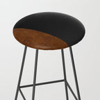 Carbon Leather Mix Stool Gallery Image 2