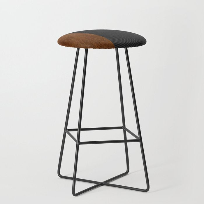 Carbon Leather Mix Stool Gallery Image 1