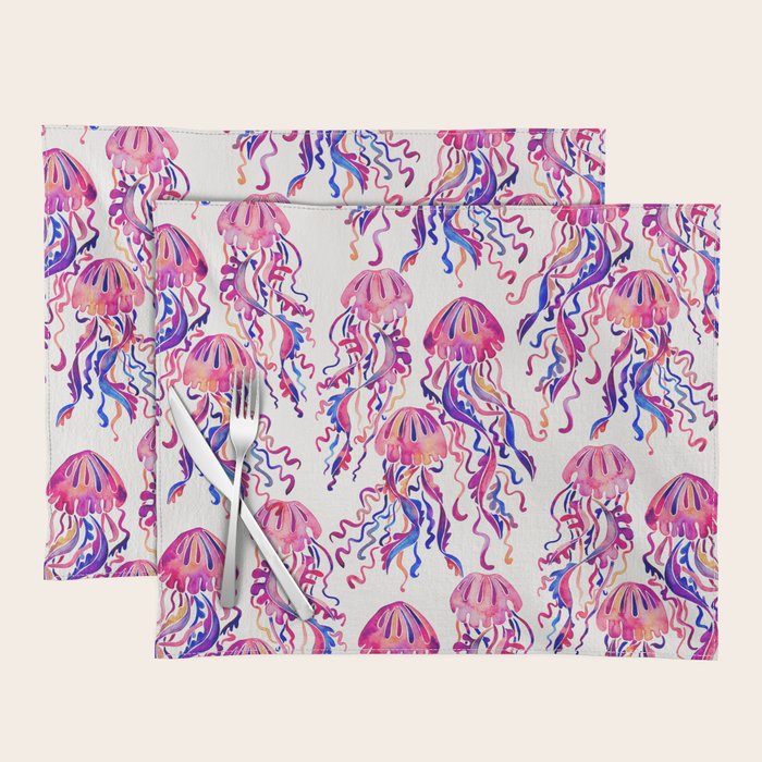 Jellyfish - Magenta Palette Placemat Gallery Image 1