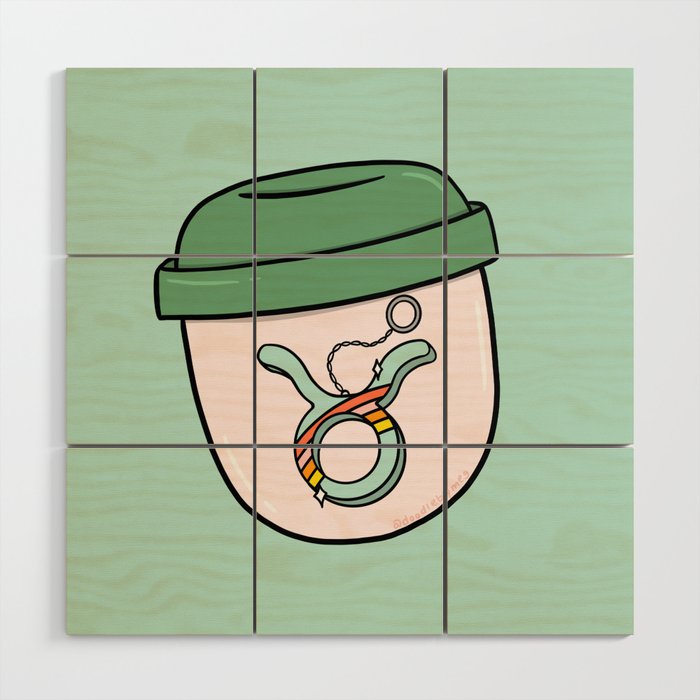 Taurus Keychain Wood Wall Art Gallery Image 1