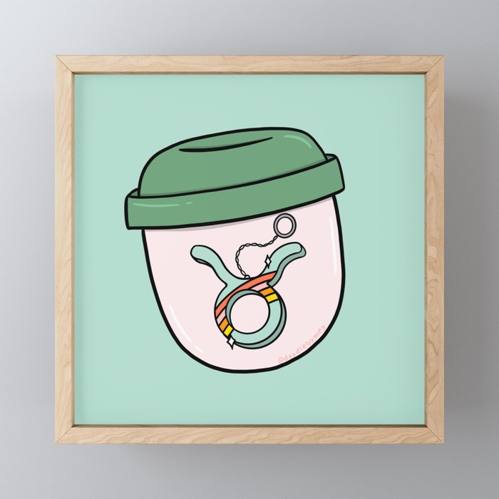 Taurus Keychain Mini Art Print Gallery Image 1