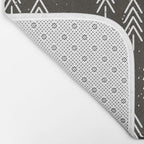 Pine Trees . Charcoal Bath Mat Gallery Image 2