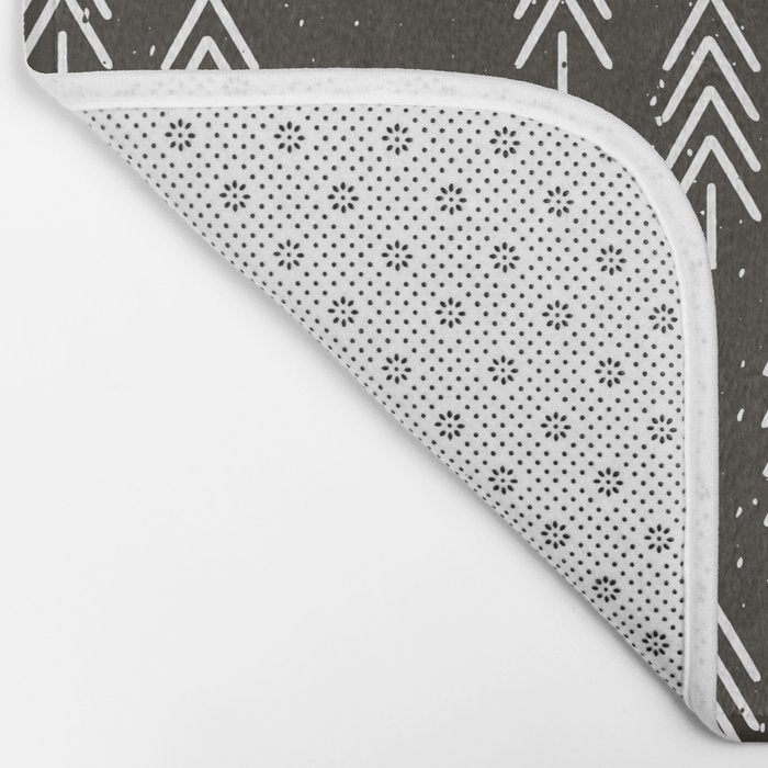Pine Trees . Charcoal Bath Mat Gallery Image 2
